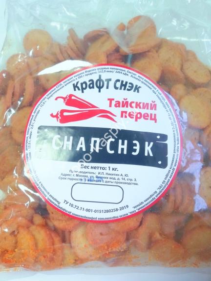 "Снапсы" гренки пшеничные Тайский перец