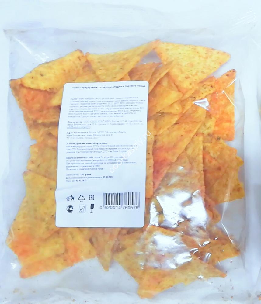 Кукурузные чипсы "Начос "СЫР" 150гр/18шт