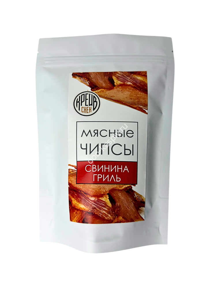 50гр Свинина Гриль сушеная "Мясные Чипсы" Крейв снек