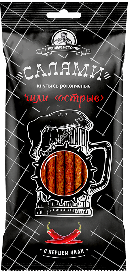Салямки "ЧИЛИ" сырокопченые "Пенные истории" 50гр