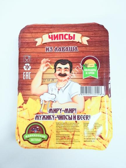Лаваш кусочками "Холодец/Хрен" лоток 100 гр.