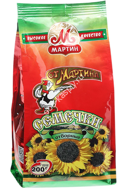 Семечки "От Мартина" жареные 200гр (1уп*32шт)