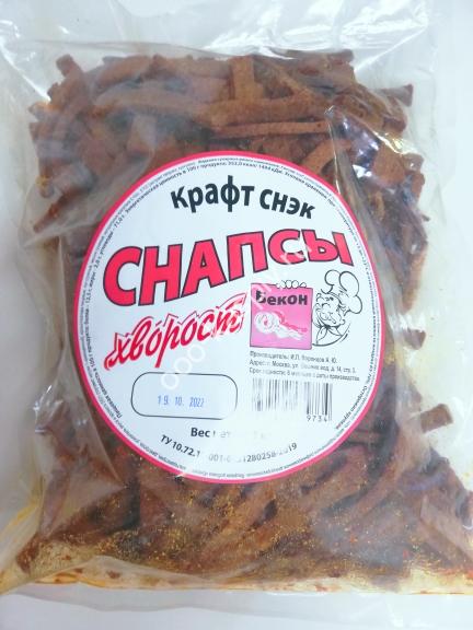 "Снапсы" гренки Хворост Бекон