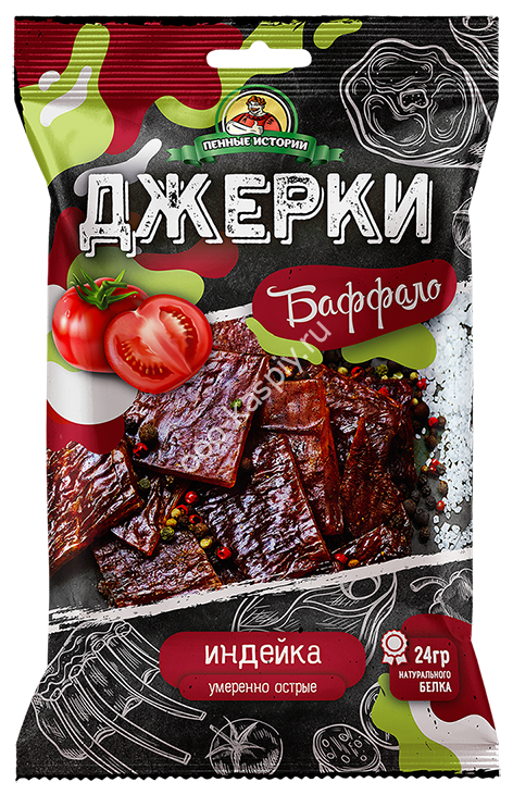 Джерки из индейки "Баффало" "Пенные истории" 45гр.