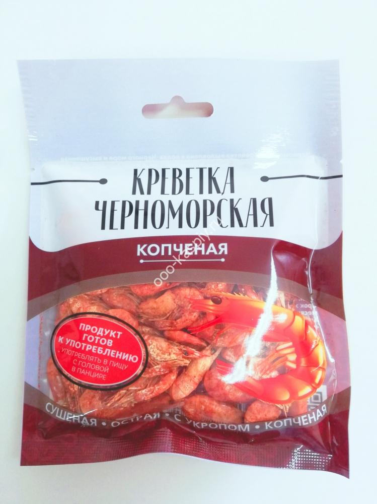 Черноморская креветка суш. "Копченая" 25гр.