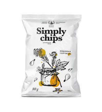 Картоф. Чипсы Simply chips Медовая Горчица 80гр/21шт (Симпли)