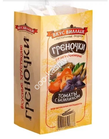 СмакВилладж - гренки ржано-пшен.с томатом и базиликом 100гр/12шт