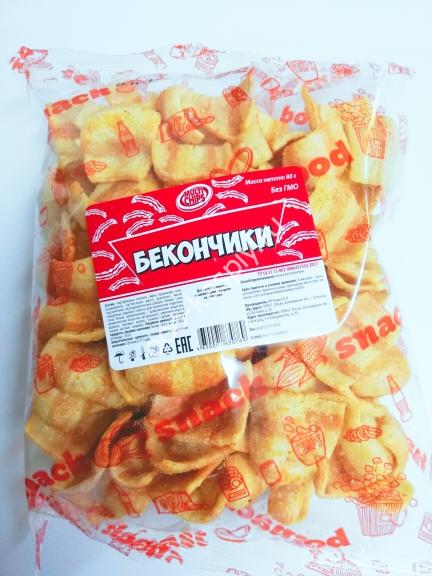 Чипсы пеллетные "Бекончик" 80гр/20шт