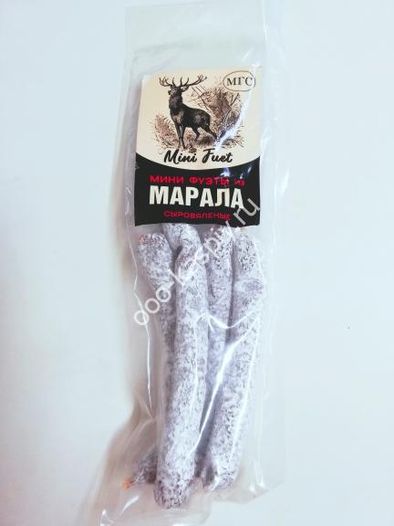 Колбаски с/к "МИНИ ФУЕТ" из МАРАЛА в/у 80гр. ТМ "Охота"