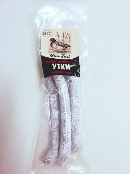 Колбаски с/к "МИНИ ФУЕТ" из УТКИ в/у 80гр.ТМ "Охота"