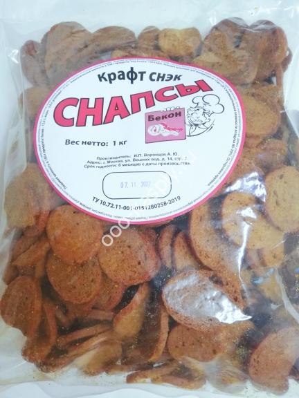 "Снапсы" гренки "БЕКОН"