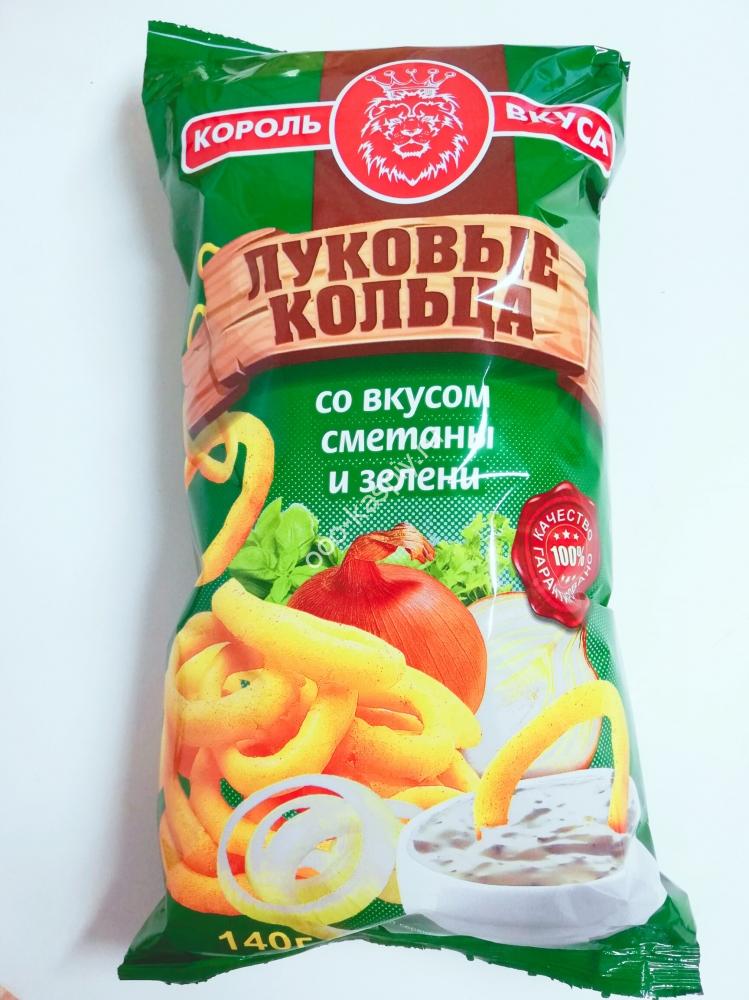 Луковые Кольца "Сметана в зелени" 140гр/10шт