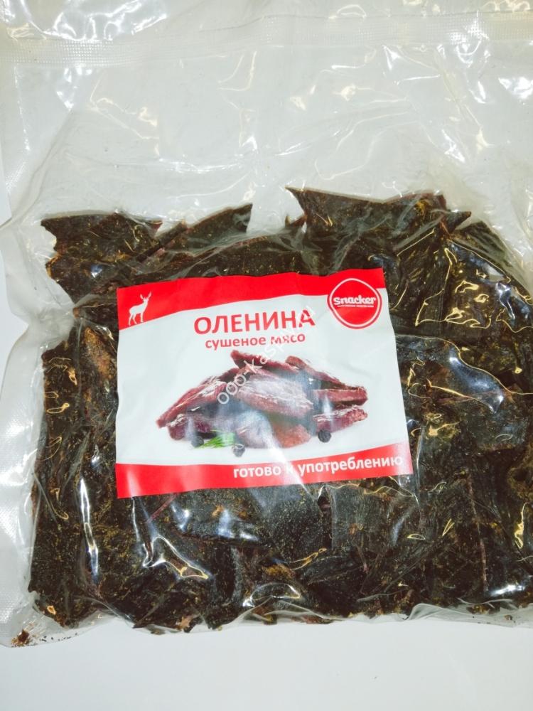Оленина сушеная (Snacker), фасовка 0,5кг.