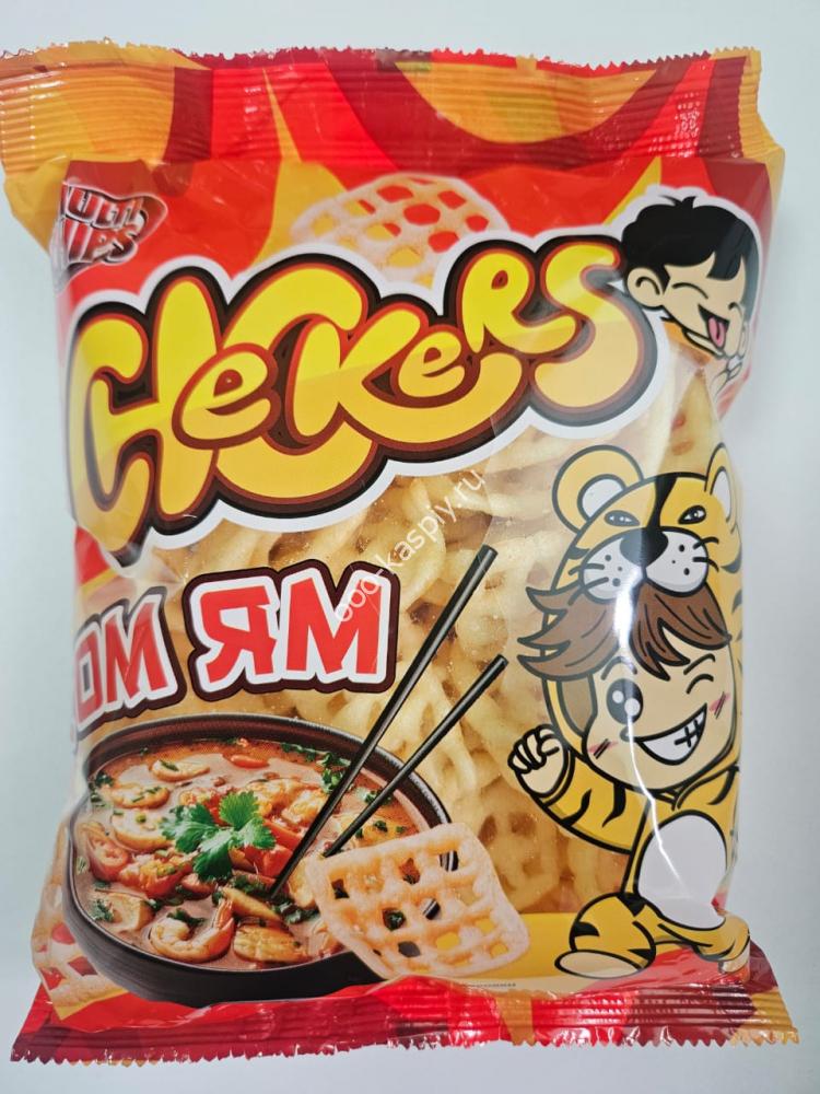 Снеки пшеничные "Решетка" со вкусом "Том Ям", 70гр/20шт