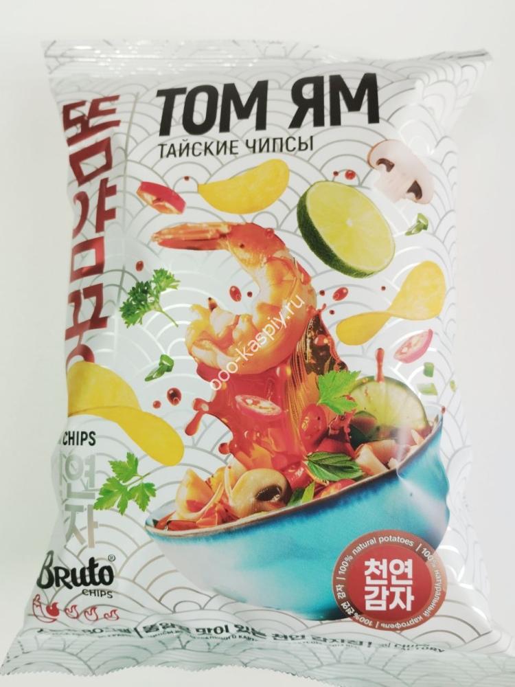 БРУТО АЗИЯ (ASIA) чипсы классика ТОМ ЯМ 80гр/10шт